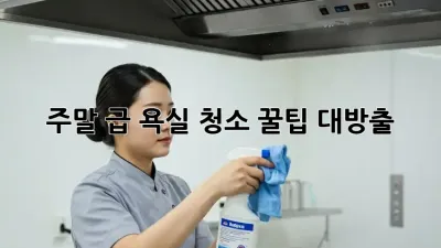 주말 급! 욕실 청소 꿀팁 대방출 ✨